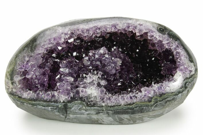 Sparkly Deep-Purple Amethyst Geode - Uruguay #378215